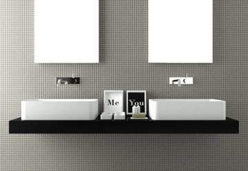 JUMP 2 - Countertop rectangular Solid Surface washbasin by MOMA Design - view 3